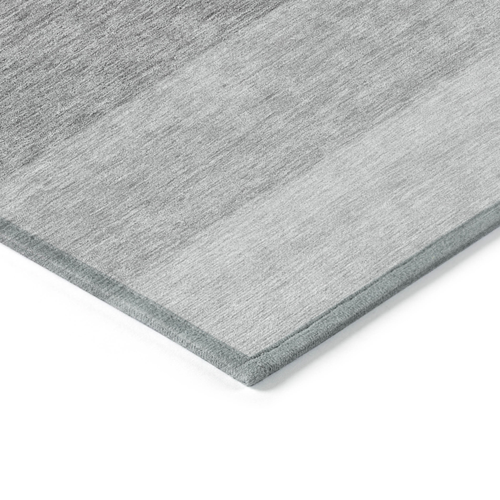 8' X 10' Black And Ivory Ombre Washable Indoor Outdoor Area Rug - 608219046613