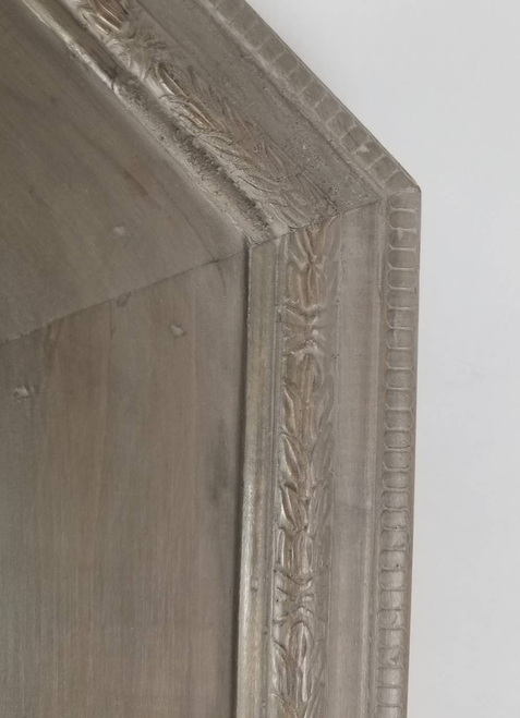 Rustic Recycled Pine Octagonal Wall Mirror in Natural Finish - 602401494923