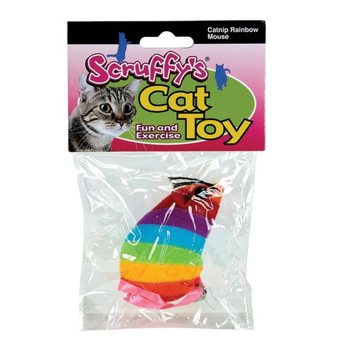 Scruffy's Catnip Rainbow Mouse - 072929320026