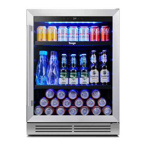 32" X 24" Silver Stainless Steel Single Compartment Can Beverage Refrigerator - 880024764764