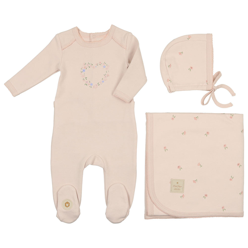 Floral Heart Layette Set - 738019500876