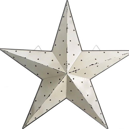 Galvanized Metal Star Hanging Wall Decor - 880016771435