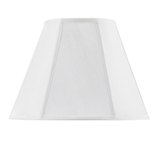 White Linen Piped Empire Lamp Shade - 880016386578