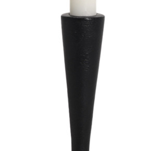 13" Black Metal Abstract Tabletop Candle Holder - 880024976976