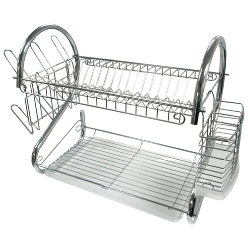 Better Chef 2-Level Chrome-Plated S-Shaped Dish Rack - 636555111160