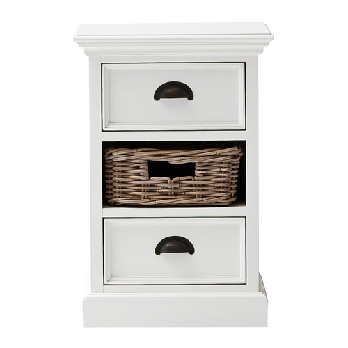 Wood Two Drawer Nightstand - 808230002364