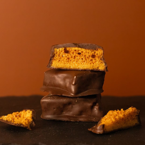 Sponge Candy "Hokey Pokey", Dark Chocolate, Vegan, Gluten Free - 860013979218