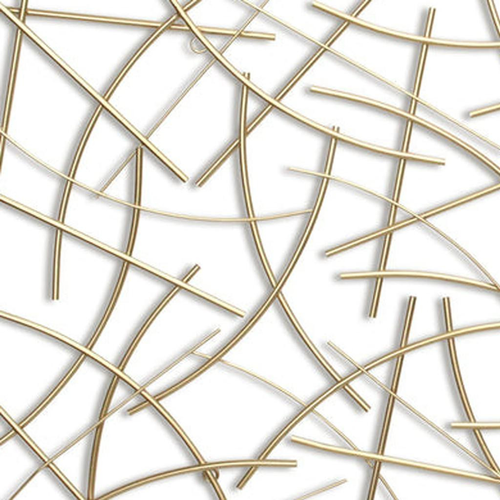 Abstract Lines Metal Hanging Dimensional Sculpture - 880016696141