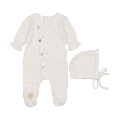 Spray of Cherries Footie & Hat Set - 735525891122