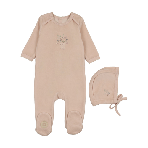 Vase & Petals Footie & Hat Set - 735525897087