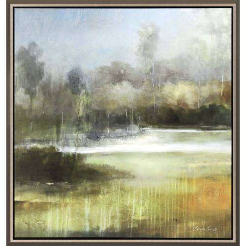 A Quiet Place Canvas Silver Floater Frame Print Wall Art