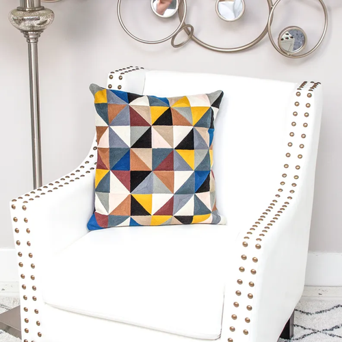 Parkland Collection Eskora Contemporary Pillow Cover With Poly Insert