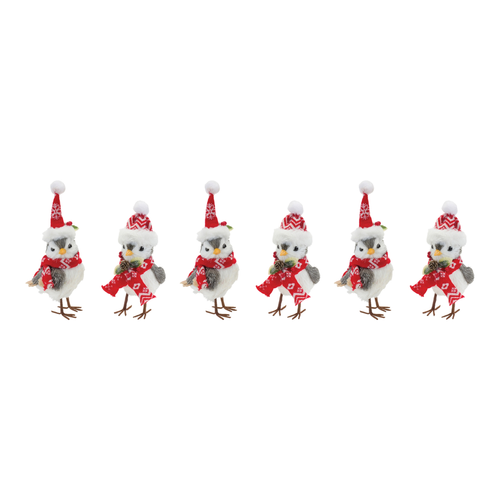 Winter Bird with Hat and Scarf Accent  - 746427871068