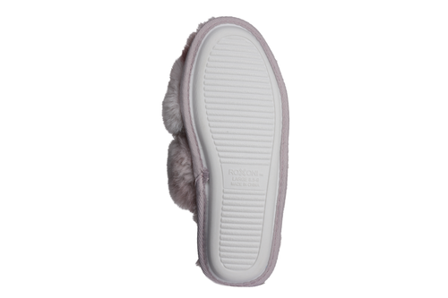 Womens Stylish Faux Fur Tie & Dye Slippers  - 049108228275