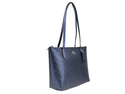 Coach Signature Fiona Zip Tote Bag - 196395996179