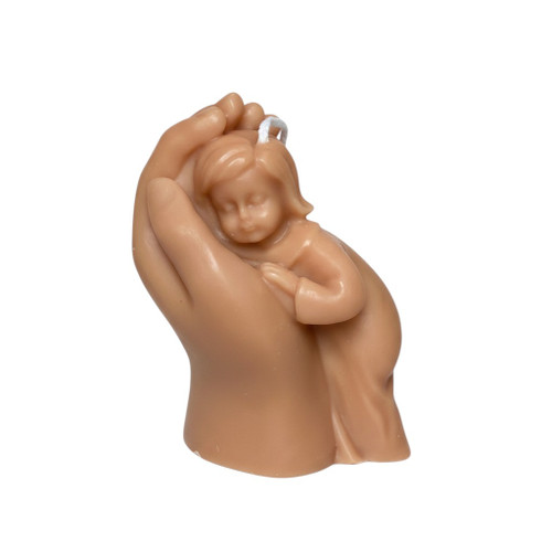 3" Bronze Creamy Vanilla Scented Baby Dimensional Candle - 880024667720