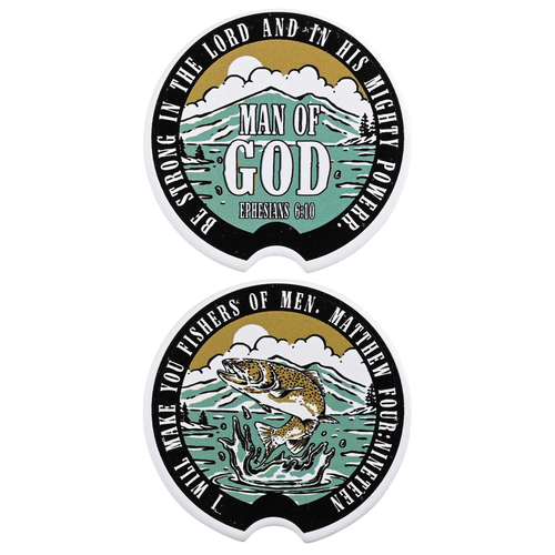 Car Coaster Make You Fishers Of Men 2Pk - 603799750103