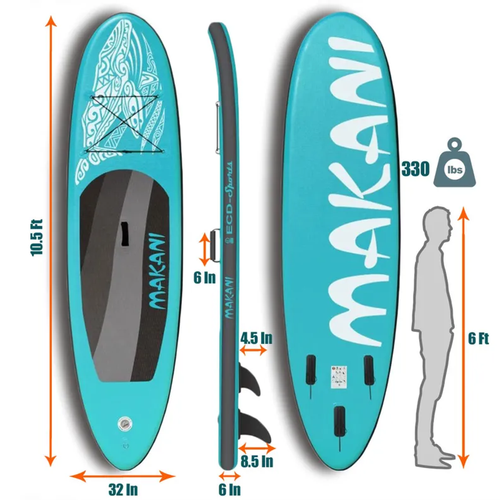 TGO Gear Inflatable Stand Up Paddle Board - 685457794148