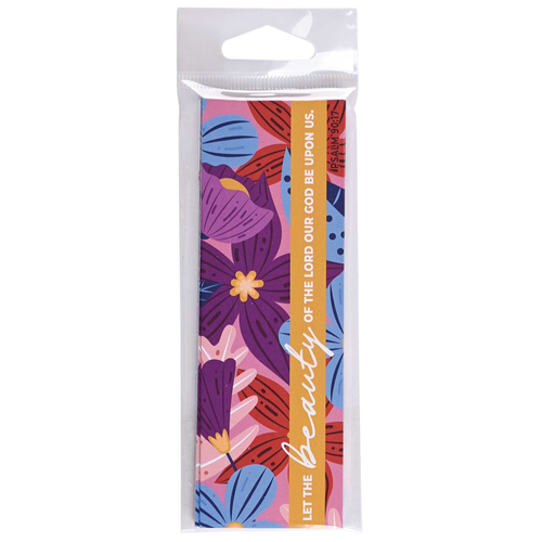 Bookmark Floral Let The Beauty Of Lord