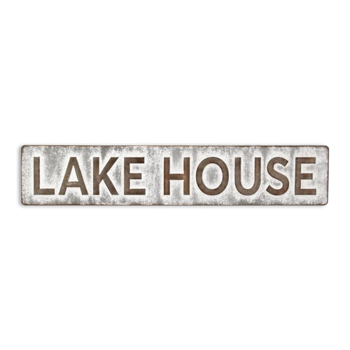 Lake House Galvanized Metal Wall Decor - 880016712605