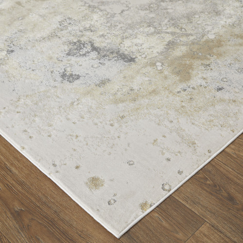 10' X 13' Gray Abstract Area Rug