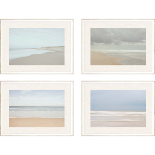 Set Of Four Surf White Framed Print Wall Art - 608219223830