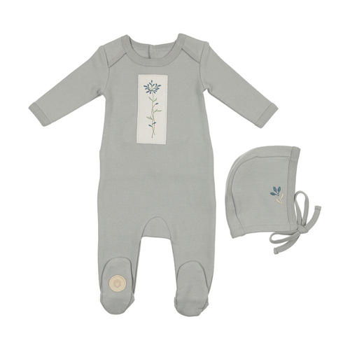 Flower Patch Footie & Hat Set - 738019501095