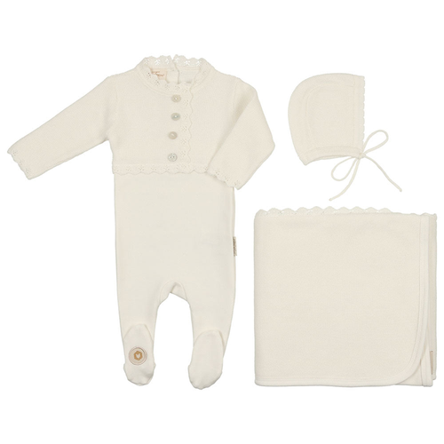 Mock-Cardigan Layette Set - 738019507745