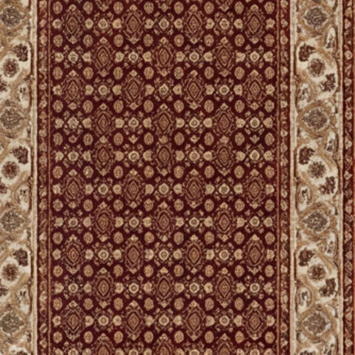 12' Red And Beige Moroccan Runner Rug - 880016840940