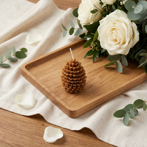 3" Brown Cinnamon Scented Dimensional Pinecone Candle - 880024812731