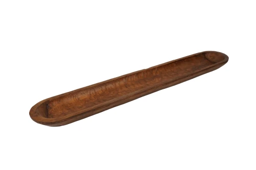40" Natural Solid Wood Oval Dough Bowl - 880024605302