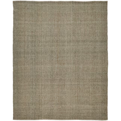9' X 12' Tan And Green Hand Woven Area Rug