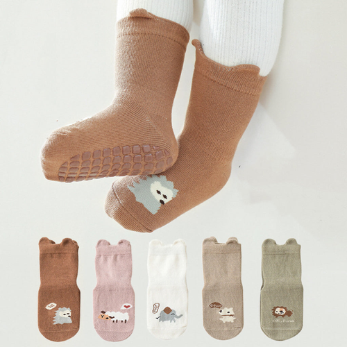 Baby Cartoon Animal Graphic Non-Slip Design Cute Socks