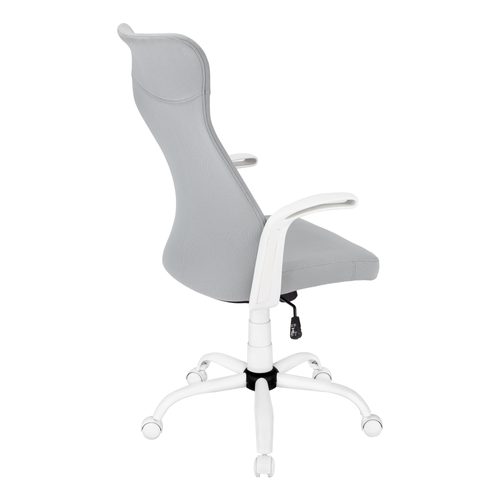 Gray and White Rolling Drafting Chair - 608219046576