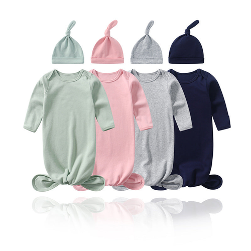 Baby Sleeping Bag Hat Set Spring Summer Baby Sleepwear Anti-Kicker Surprise Jump Swaddling Clothes - 716252327580