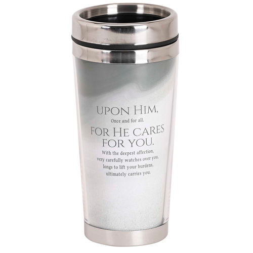 Travel Mug Casting All Your Care On Him - 603799692403