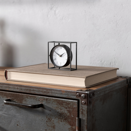 Distressed Metal Table Clock - 880024835150
