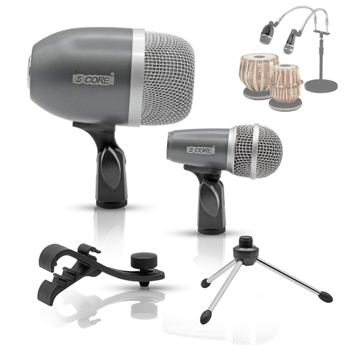 Tabla Mic Indian Instrument Microphone Set for Bayan Dayan Dholak Mic for Studio Stage Temple - 810144130064