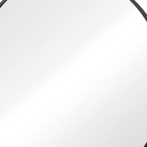 30" Black Metal Round Framed Bathroom Vanity Mirror - 880024998916