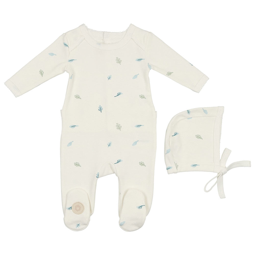 Cascade of Leaves Footie & Hat Set - 738019498968