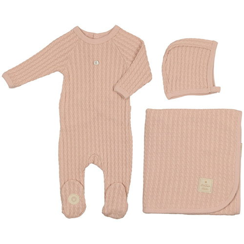Cable Knit Layette Set - 738019498449