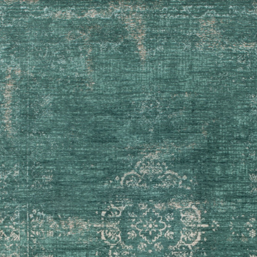 9' X 13' Gray and Green Medallion Non Skid Area Rug - 606114897934
