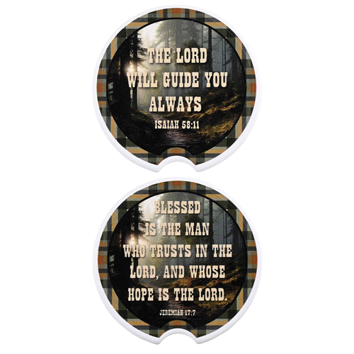 Car Coaster Blessed Is The Man 2pk - 603799750097