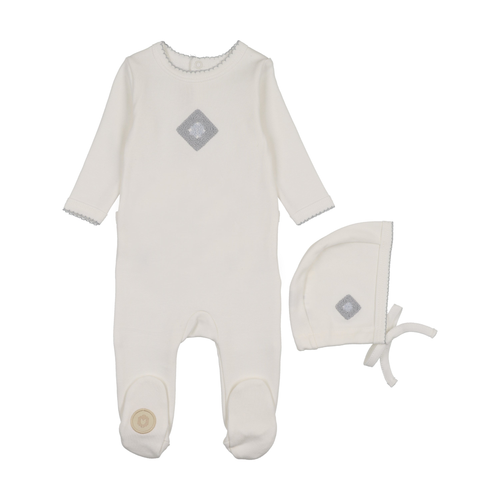 Geo-Floral Footie & Hat Set - 735525896929