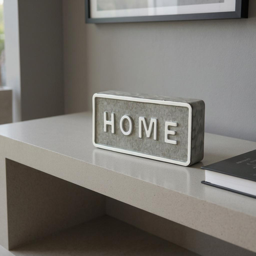 Metal Home HPainted Tabletop Sign - 880016647655