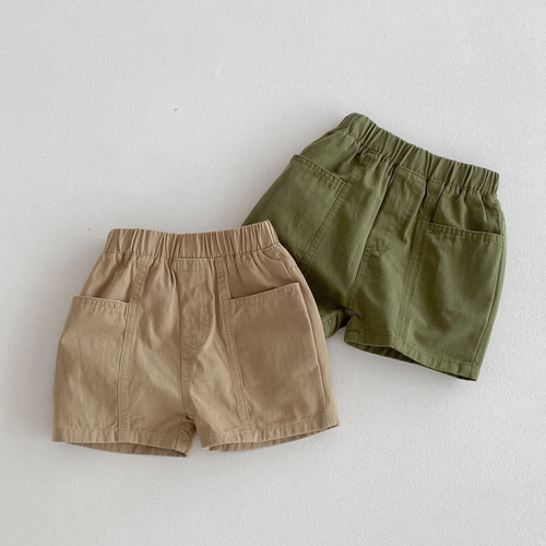 Summer Arrival Boys Versatile Casual Solid Color Utility Shorts - 716252302709