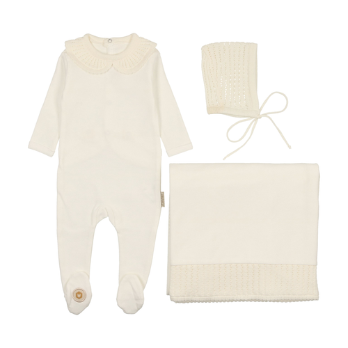 Graceful Collar Layette Set - 738019489409