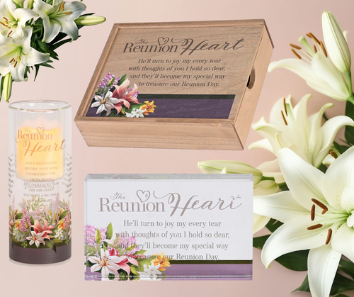 Tabletop Glass Plaque The Reunion Heart - 603799691963