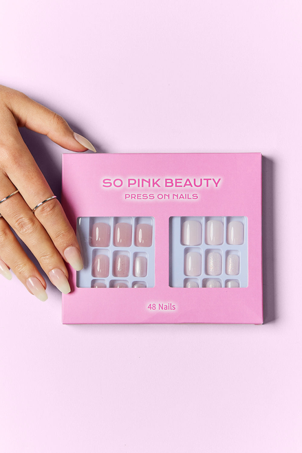 SO PINK BEAUTY Press On Nails 2 Packs - 300090600497