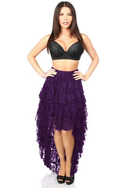 High Low Lace Skirt - 655222135100